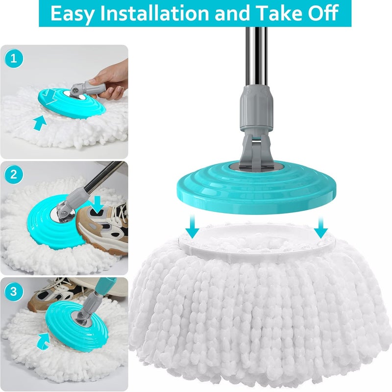 RinseWise Store Plastic Mop Base Replacement for Spin Mop Bucket,Replacement Mop Parts, Mop Accessories for Household Cleaning, Floor Mop Parts-Navy Blue - Image 2
